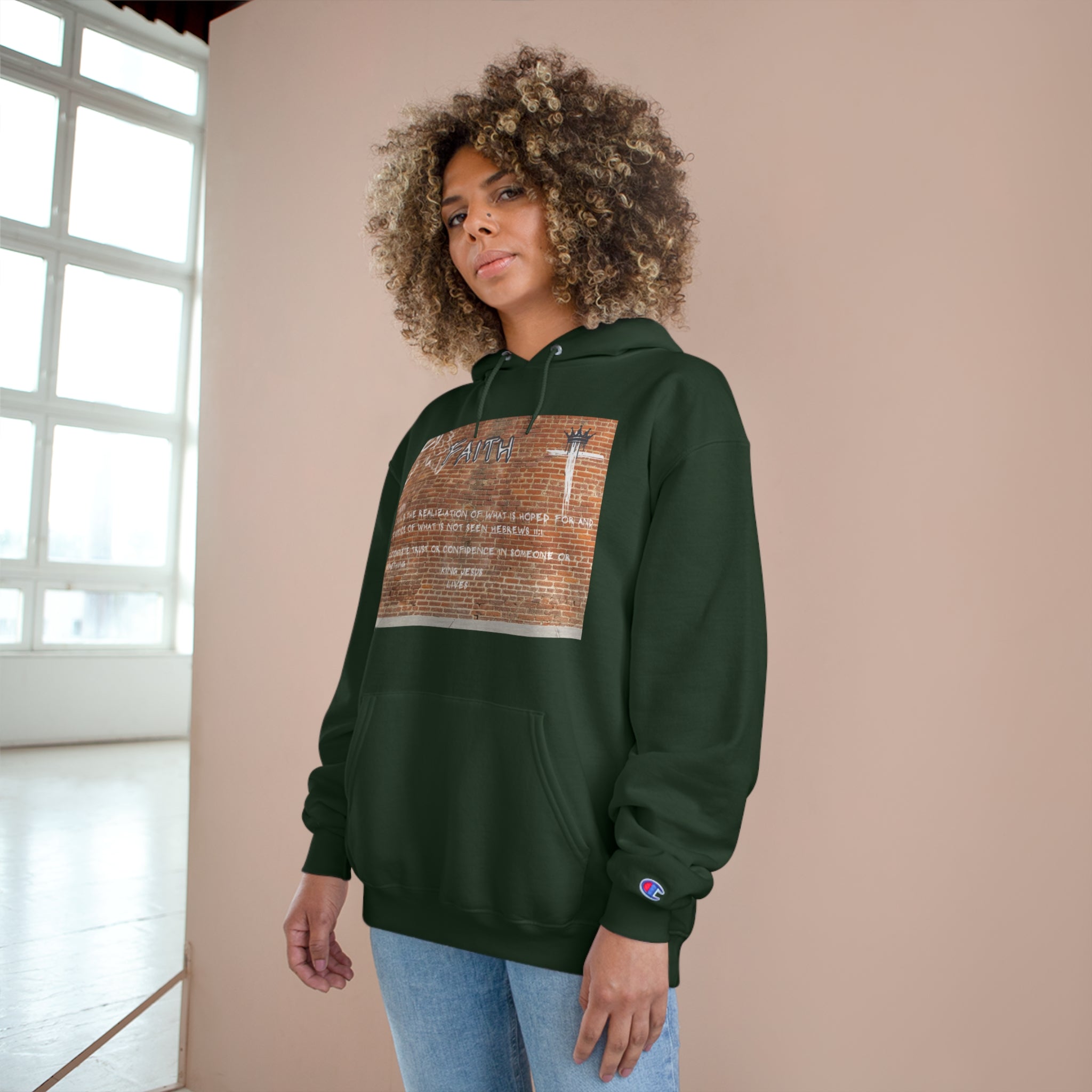Faith Definition Graffiti Champion Hoodie