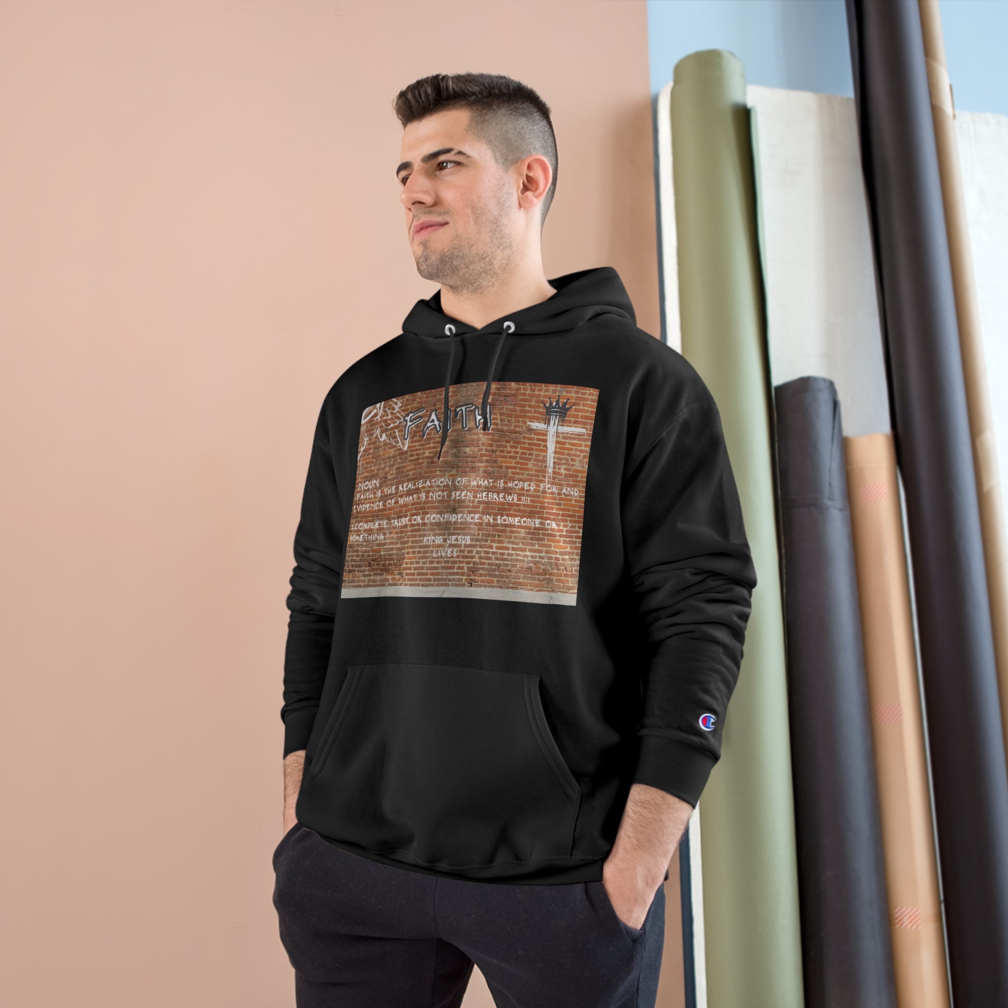 Faith Definition Graffiti Champion Hoodie
