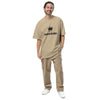Jesus Is King Oversized faded t-shirt